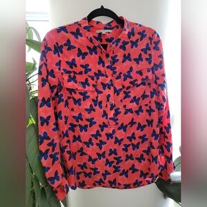 Red Gap Butterfly Blouse XS